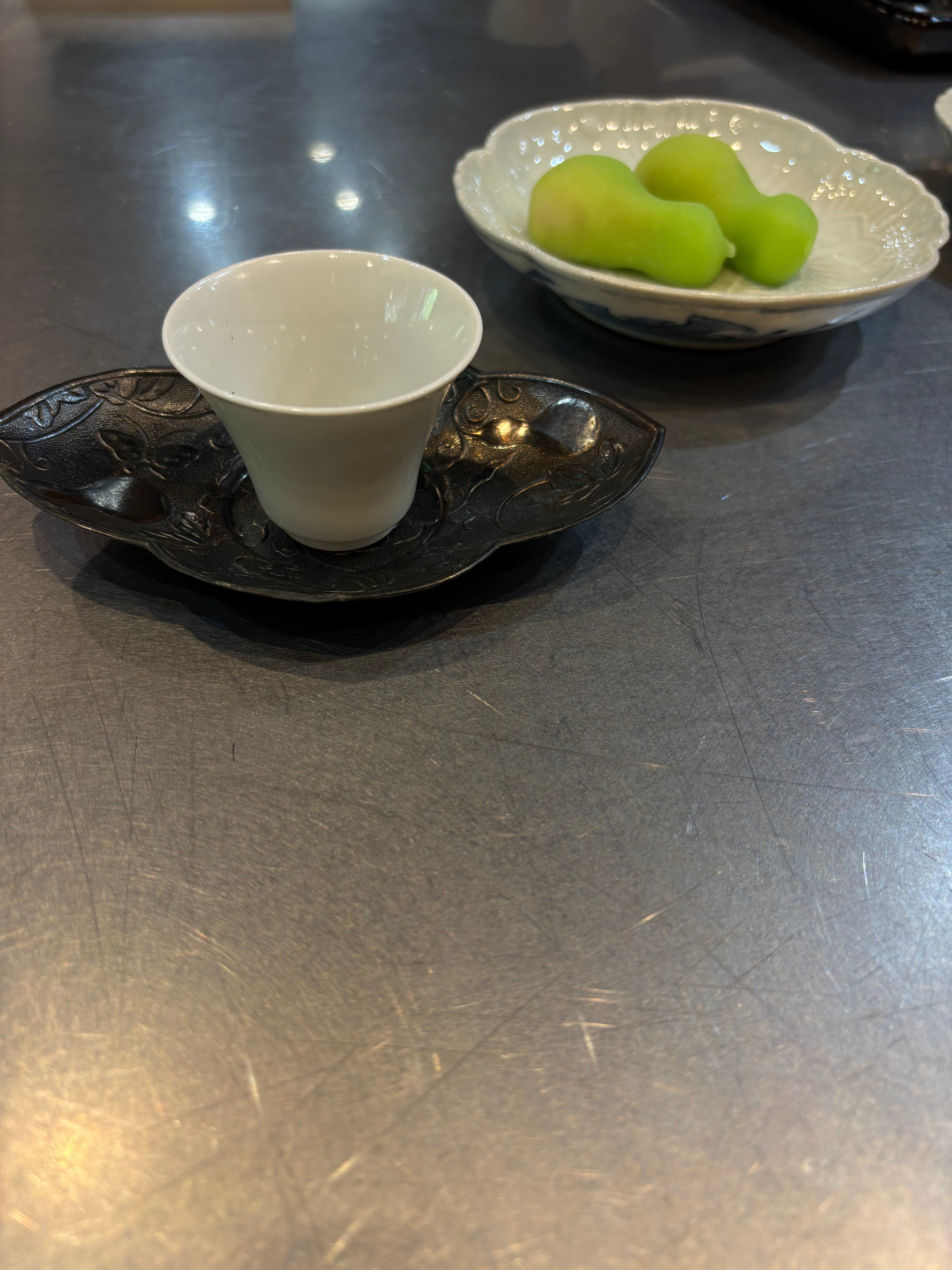 ８月２４日月曜日　３限　文人茶 お煎茶 季題「蓮」 一茶庵宗家 佃 一輝 先生