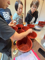 ８月２３日日曜日　２限　3限　烏梅　紅花染　中西先生