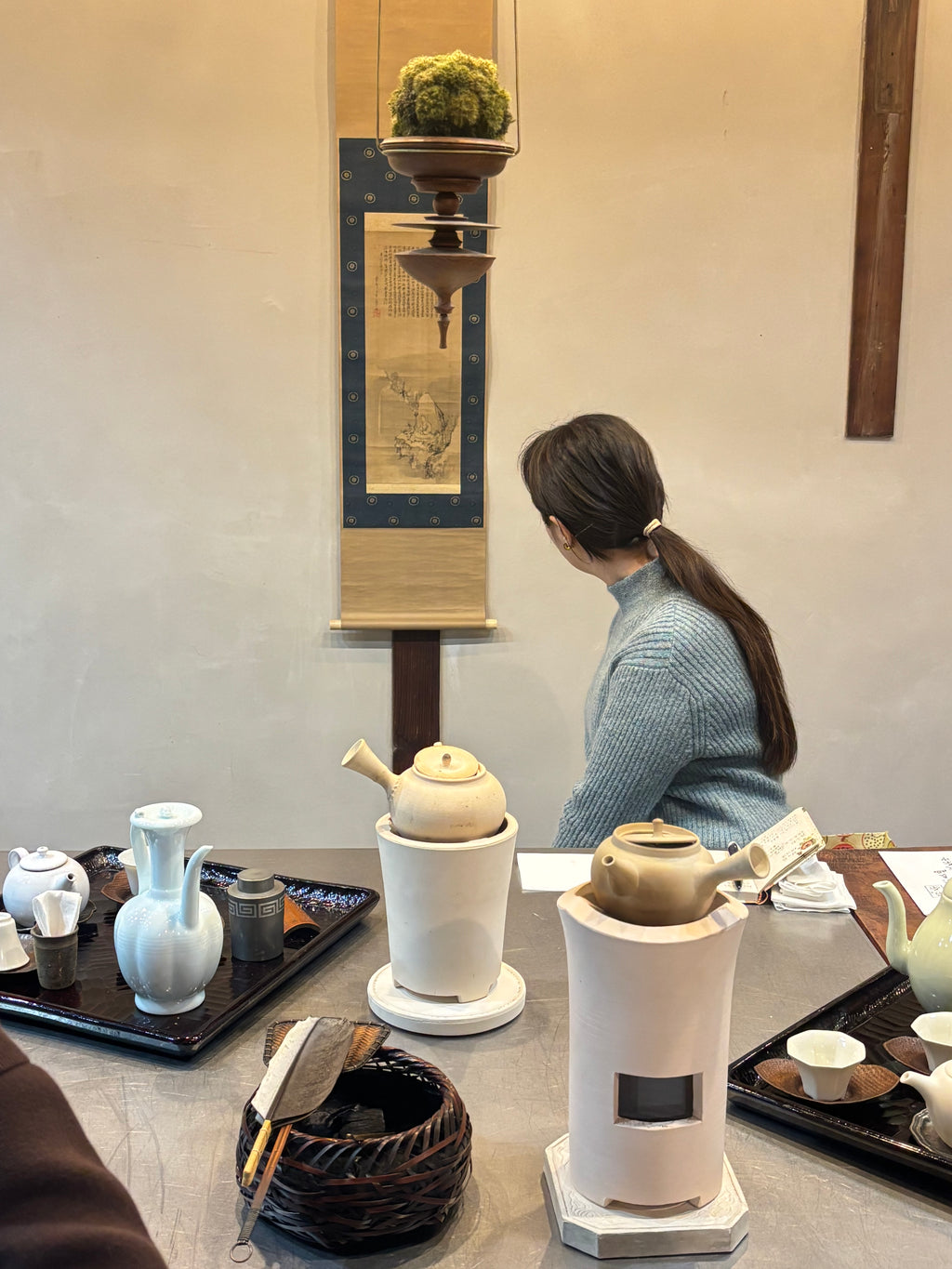 ９月２８日月曜日　３限　文人茶　一茶庵宗家 佃一輝先生の授業　季題　明月