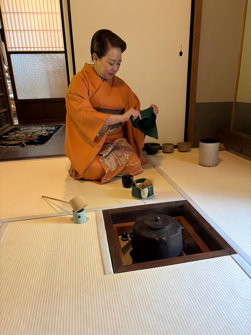 ８月２１日金曜日　３限　武家茶を知ろう　細川三斎流　梅村先生