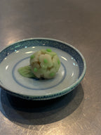 紫陽花と盆栽の和菓子を作る